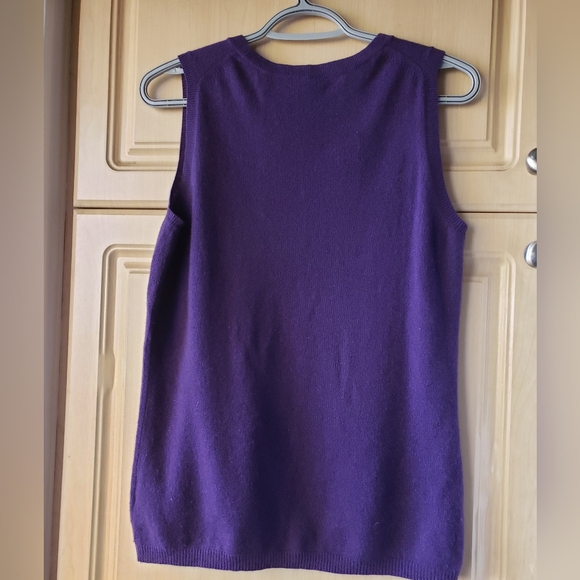 Holt Renfrew Cashmere Sleeveless Top In Large - Picture 6 of 6